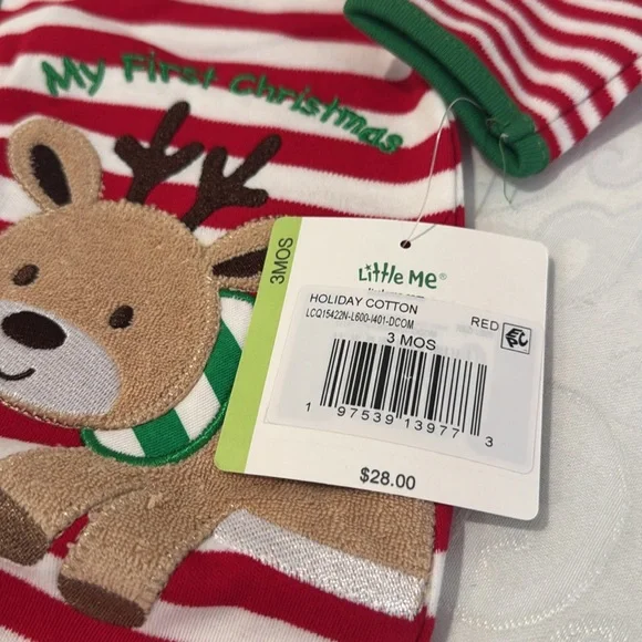 Little Me Holiday Sleeper. Size 3 months. - Picture 5 of 8